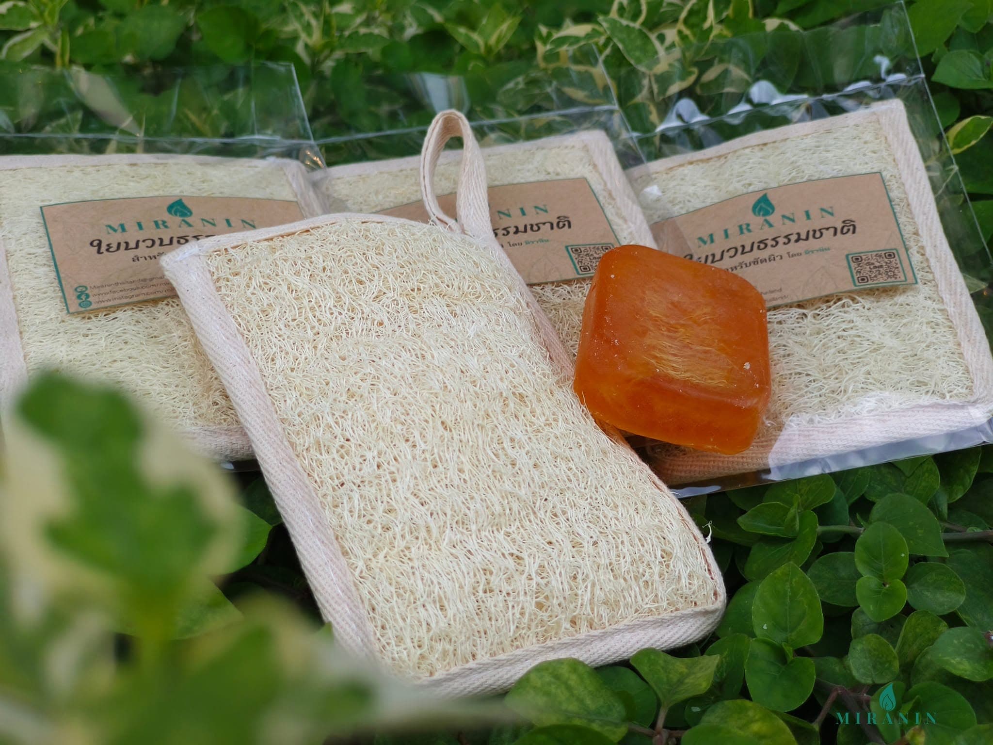 สินค้ามิรานิน ใยบวบขัดผิวธรรมชาติ